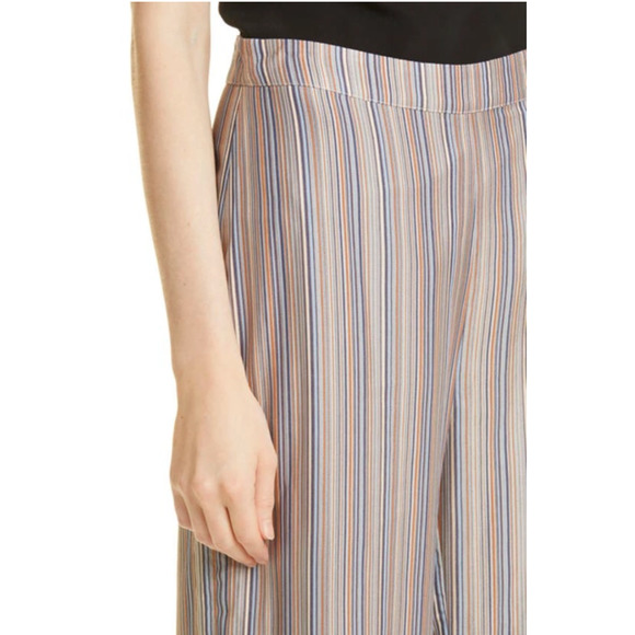 Samsoe Samsoe Pants Elina Trousers In Blue Ochre stripes Womens S NEW NWT N55 - Picture 4 of 6
